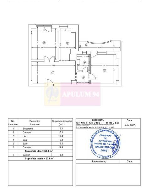 Vanzare apartament cu 2 camere pe bd Unirii-Tribunal stradal